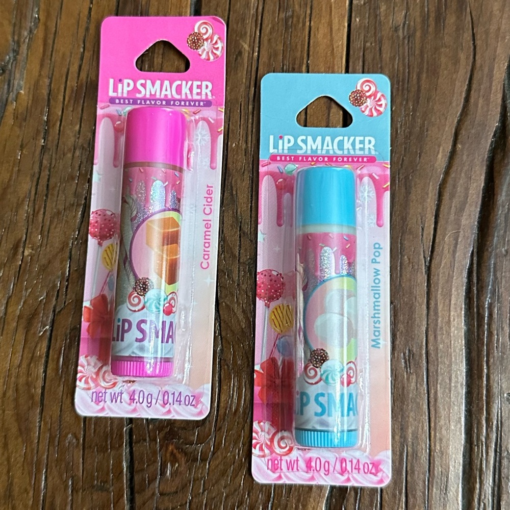 Lip Smacker Best Flavor Forever Lip Balm Caramel Cider & Marshmallow Pop Bundle